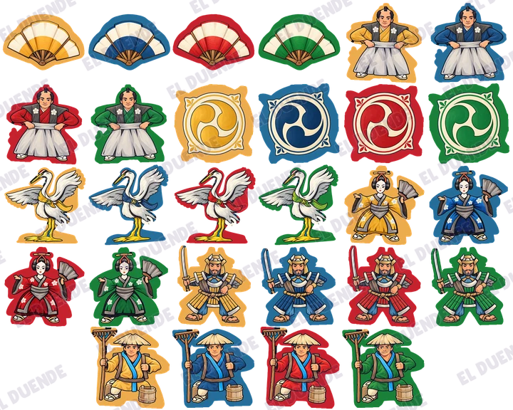 Caja del juego The White Castle stickers: Garza blanca