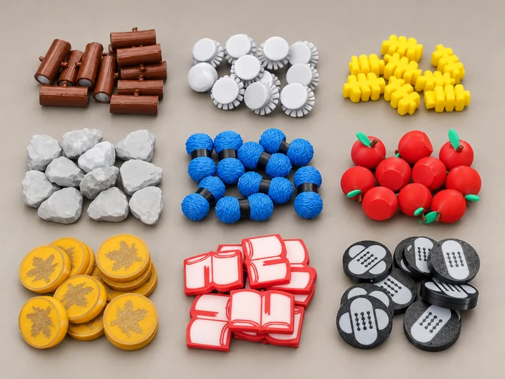 Caja del juego Creature Comforts tokens deluxe: Despensa de invierno
