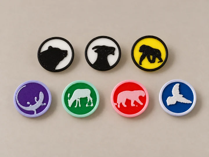 Caja del juego Ark Nova tokens deluxe: Zoológico en miniatura