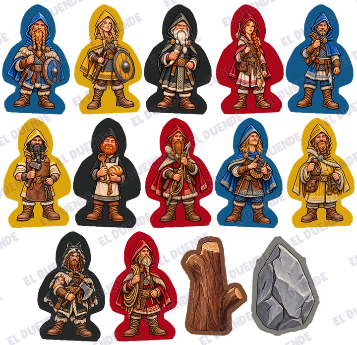 Caja del juego A Feast for Odin stickers: Vikingos