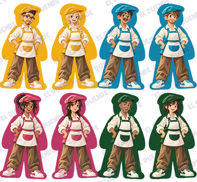 Caja del juego Coffee Rush stickers: Baristas