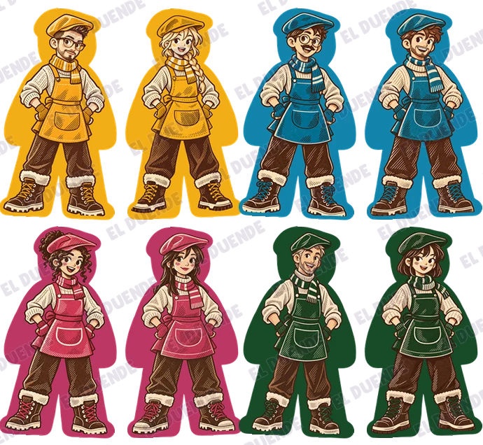 Caja del juego Coffee Rush: Winter stickers: Baristas